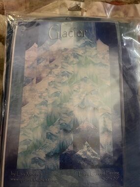Glacier Quilting Pattern Wall Art by – Blue/Teal